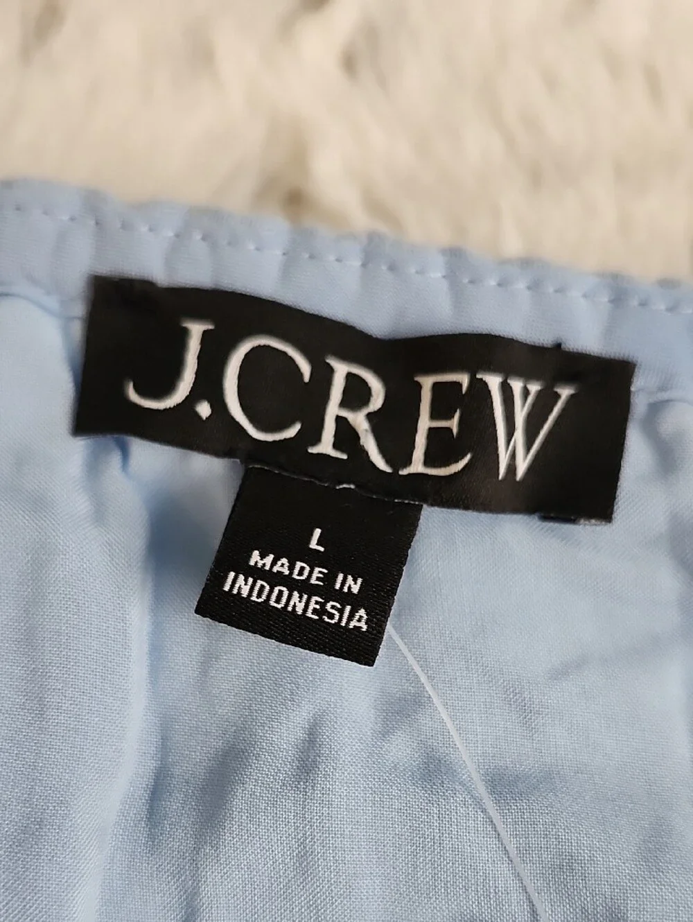 NWT J. Crew Soft Cotton Gauze Dress Blue Size L